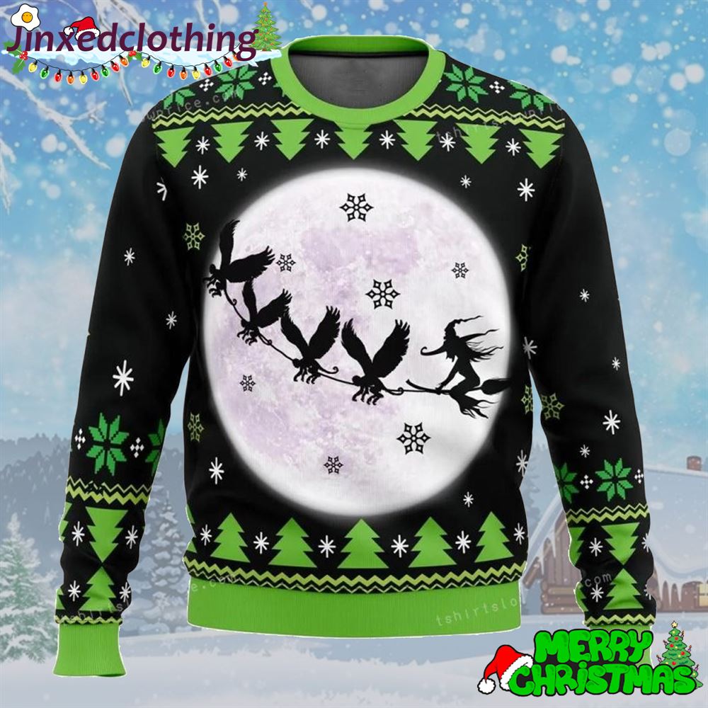 Wicked The Musical Ugly Christmas Sweater 